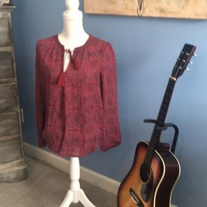 Paisley Silk Blouse by Josi. NWOT